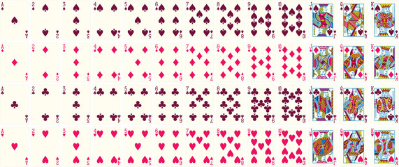 High-Quality Playing Cards Set - Cream