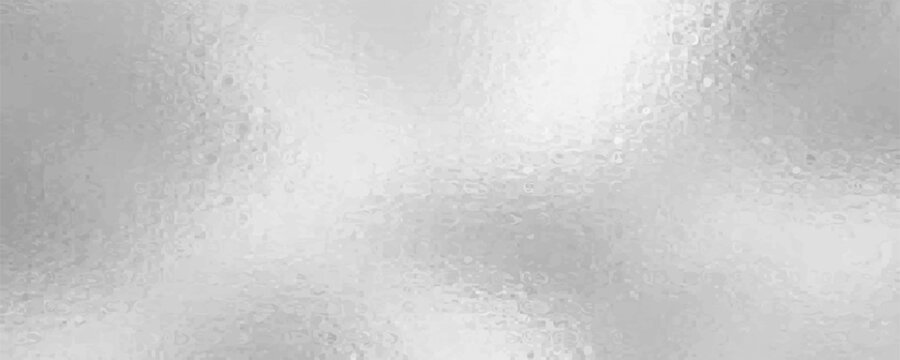 Silver foil background, gray platinum metallic texture. Silver gradient background. Foil paper, glitter effect. Chrome metal gray pattern.