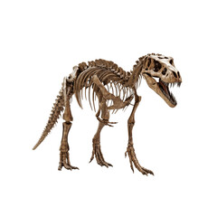 Dinosaur Skeleton Standing with Open Mouth