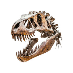Tyrannosaurus Rex skull isolated on black