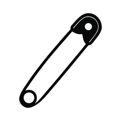 Secure Hold: Stylized Safety Pin Closed