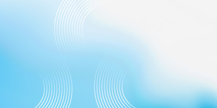 Soft blue abstract background with gradient light effects and circular line elements. Ideal for presentations, technology, or health-themed designs. abstract circle blue background.