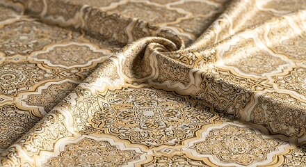 Elegant Moroccan Pattern Hijab Design