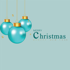 Merry Christmas and Happy New Year background, holiday card, new year tree Calligraphic Lettering design card template. vector illustration