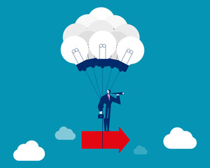 Robot. Artificial intelligence creating idea make growt up