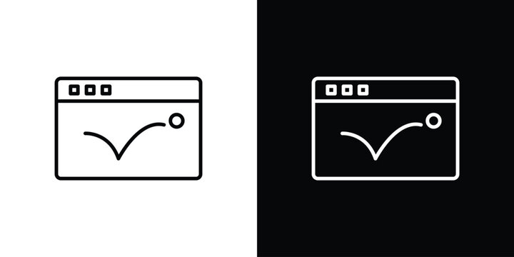 Bounce rate icons. Editable Stroke. logotype design concept