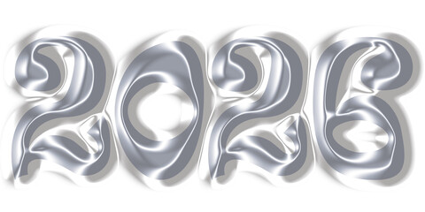 Silver Color  crumpled paper and White liteing effect 2026 design EPS