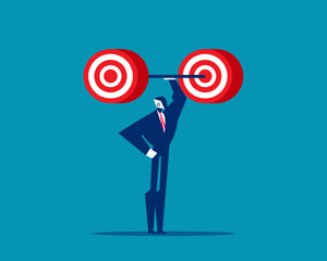 Robot. Artificial intelligence with target weightlifting