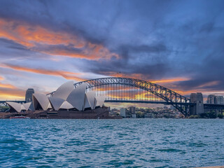 11 November 2025 View of Australian Sydney Harbour Bridge from Botanical Gardens  on the harbour foreshore  in Sydney NSW Australia