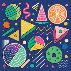 Colorful Geometric Abstract Pattern