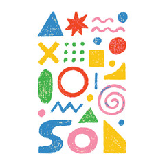 Colorful Abstract Geometric Shapes Pattern