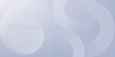 Abstract grey background with dynamic circle lines.  Digital future technology concept. vector illustration.