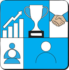 vector illustration of a business icon