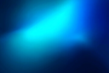 Obraz premium 光が揺らめくブルーグラデーションの抽象曲線背景