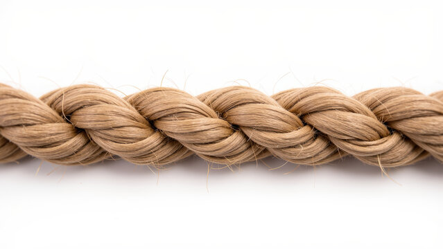 Braided hair in light brown color, showcasing intricate weaving and texture, perfect for hairstyles or fashion inspiration