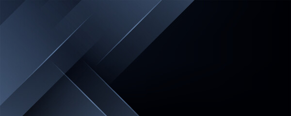 Modern black dark blue white abstract background. Minimal. Color gradient. Web banner. Geometric shape.
