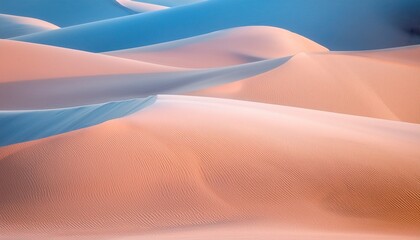 soft pastel sand dunes flowing in elegant curves