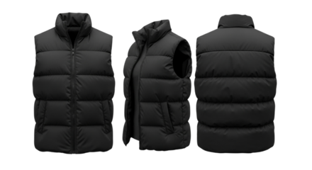 Black leather gloves and jacket isolated on white background fashion accessory winter protection