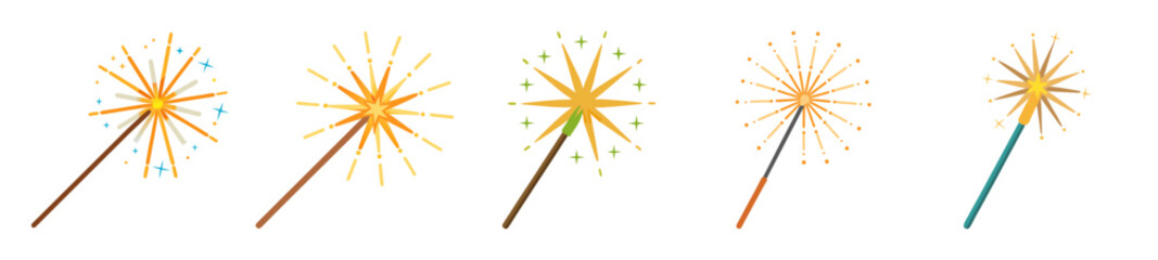 Colorful sparkler firework burst fun celebration holiday party event