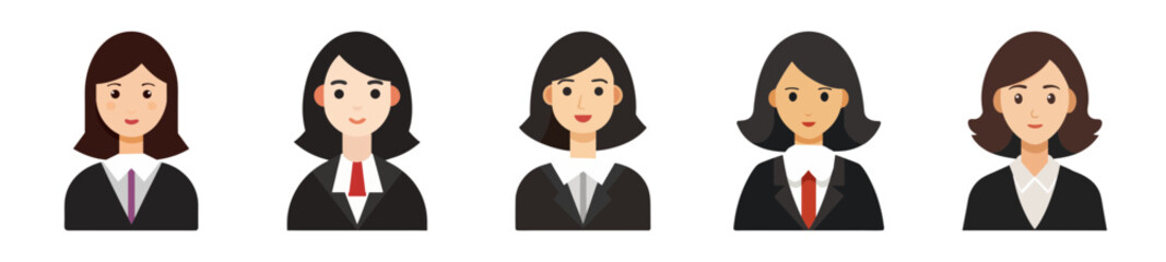 Professional women lawyers in suits representing legal profession business