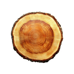 Cross section of a tree trunk