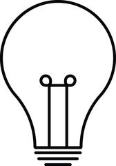Light bulb icon vector illustration representing idea and creativity