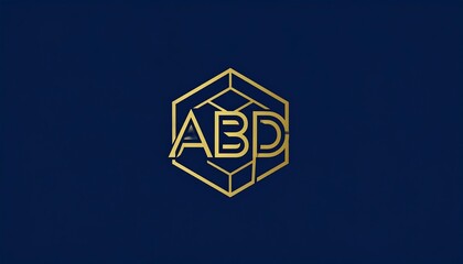 Elegant ABP Logo Design on Dark Blue Background.