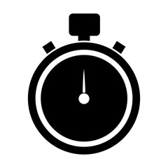 Flat Design Stopwatch Vector Icons Isolated on White.