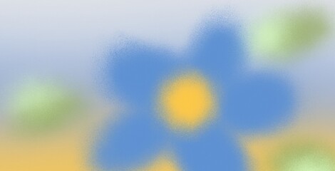 Obraz premium Spray paint textured graffiti burry gradient spring flower illustration abstract artistic background