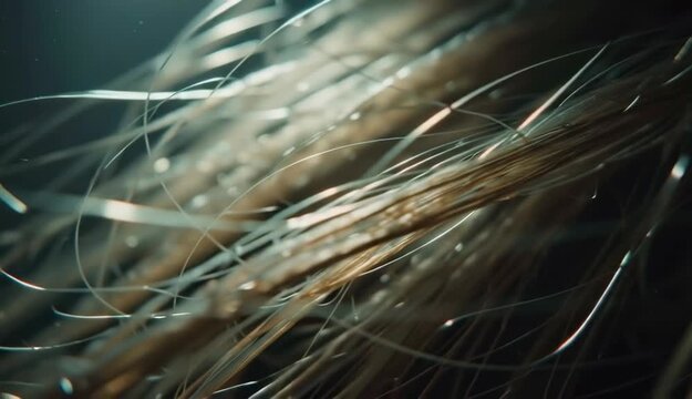 Dandruff Hair Close-up Scalp Problem, Flakes, Itchy Scalp