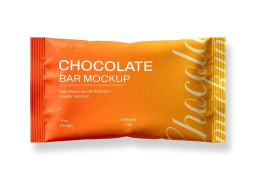Chocolate Bar Packaging Mockup