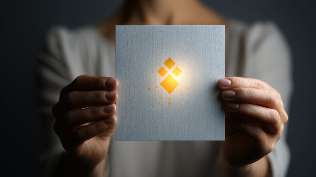 Business people in suits holding blank tablets and business cards showing a message concept