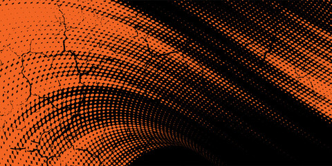 orange black brush wrap car sticker pattern abstract banner sporty lines black orange color combination grunge brush pattern design, Eps 10.