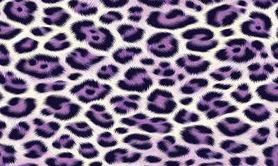 Purple leopard camouflage background vector with artistic fur texture a versatile option for fabric prints, fashion branding, wallpaper, and trendy projects.
