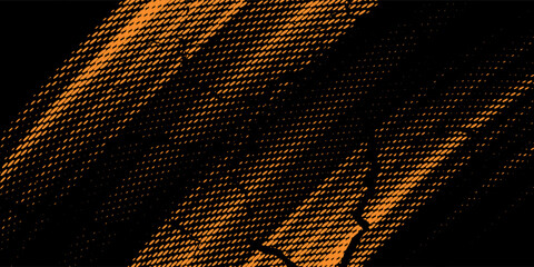 orange black brush Car sticker wrap pattern banner abstract sporty lines black orange color combination grunge brush pattern racing motorsport design, Vector Illustration.