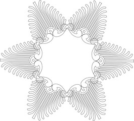 sketch vector illustration silhouette design icon logo symbol ornament decoration decoration mandala rosette abstract modern classic vintage ethnic traditional 