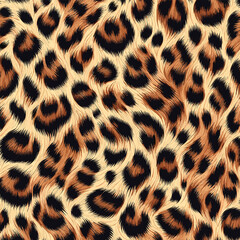 Seamless Animal Wildlife Skin Pattern. Leopard Fur Camouflage Background. Leopard Skin Texture Pattern Vector, playful option for fashion and textile.