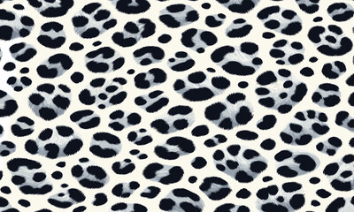 Luxury white leopard fur pattern texture vector with seamless camouflage background ideal for textile prints, fashion designs, and artistic wallpapers.