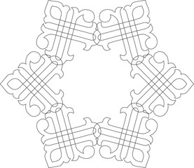 sketch vector illustration silhouette design icon symbol ornament decoration decoration mandala abstract modern classic vintage ethnic traditional symmetric