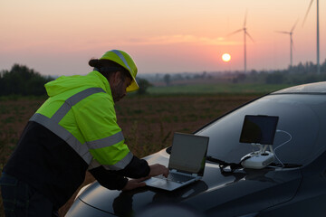 Engineers are using mobile phones to monitor the operation of natural energy systems such as wind turbines and electric power.