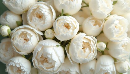 Close up view shows blossom composition. Elegant gentle petals, romantic gift for anniversary. Backdrop for wedding invitation card, floral wallpaper for spa salon beauty parlor. Spring flora design.