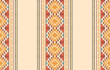 Southwest Native American seamless pattern, boho tribal Aztec Navajo geometric textile design, desert ethnic fabric background.