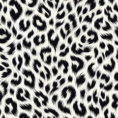 Luxury white leopard fur pattern texture vector with seamless camouflage background ideal for decorative wallpapers, fashion clothing, and textile projects.