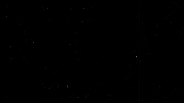 Vintage film scratches and grain texture overlay, dust particles, linear scratches, noise effects, cluttered imperfections, retro cinematic style video, analog vintage glitch, 4k