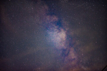 The Milky Way galaxy sky captured in Poland