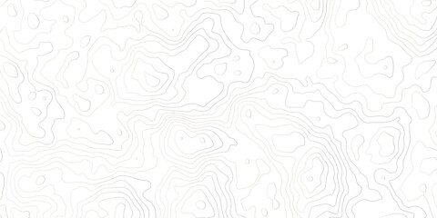 Abstract topographic map background with soft contour lines on a white surface. Minimal geographic elevation pattern ideal for modern design, mapping, landscape, and technology themes.