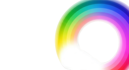 Vibrant rainbow color wheel abstract background