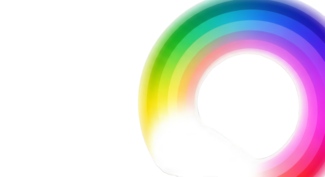 Vibrant rainbow color wheel abstract background