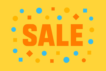 Cool geometric simplicity sale icon vibrant key contrast celebration bright vector lemon