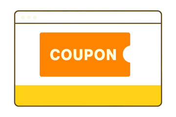 White layout yellow lemon icon bright header vector coupon key soft contrast